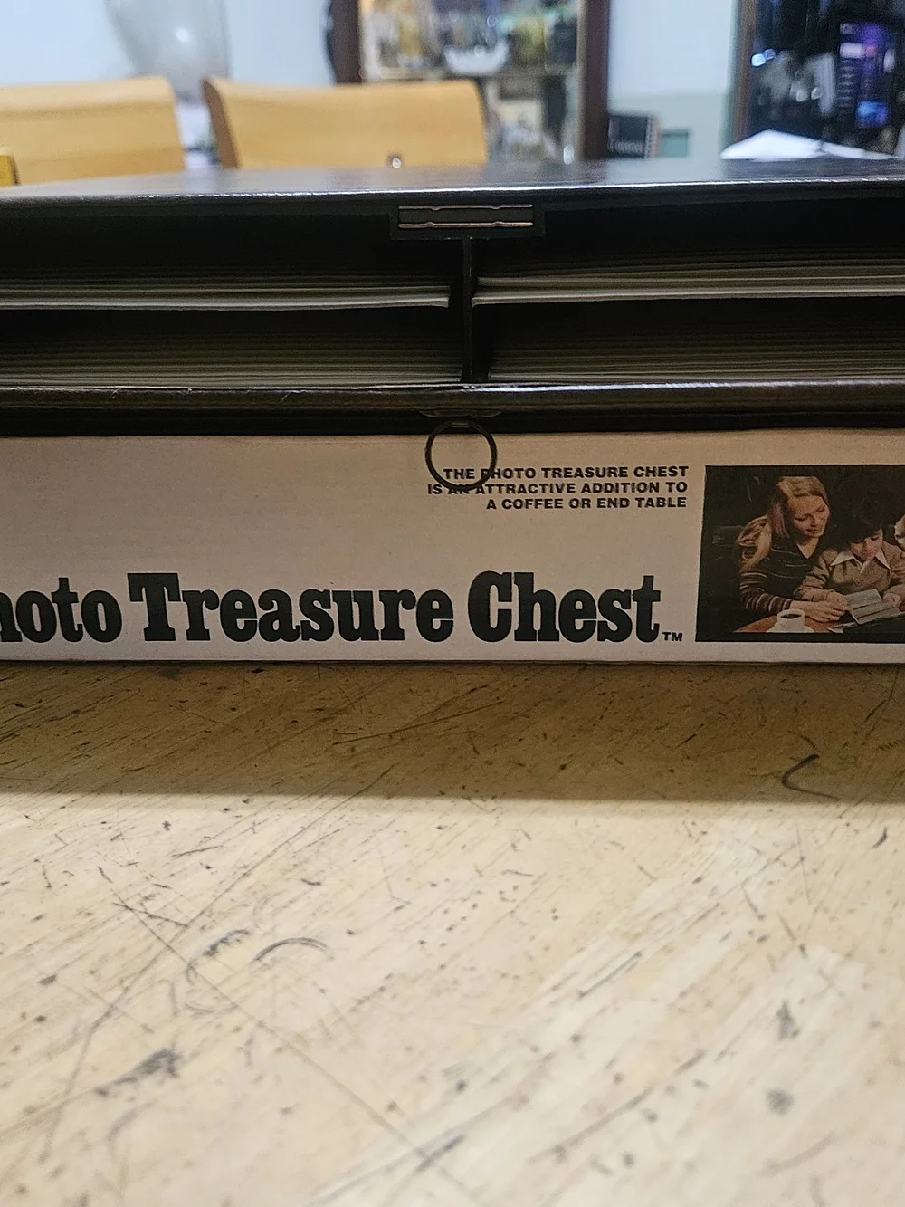 Sears Photo Treasure Chest - Black Photo Display Chest